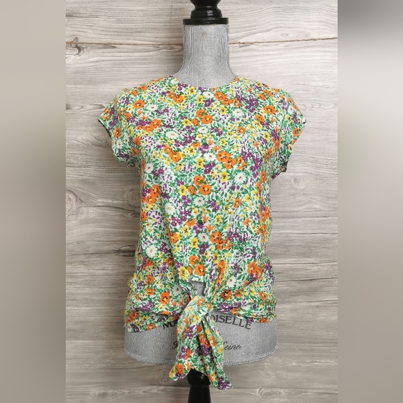 SIZES 10, 12, 14 YEARS DEX Floral Bohemian Dress Top B46 - Picture 2 of 7